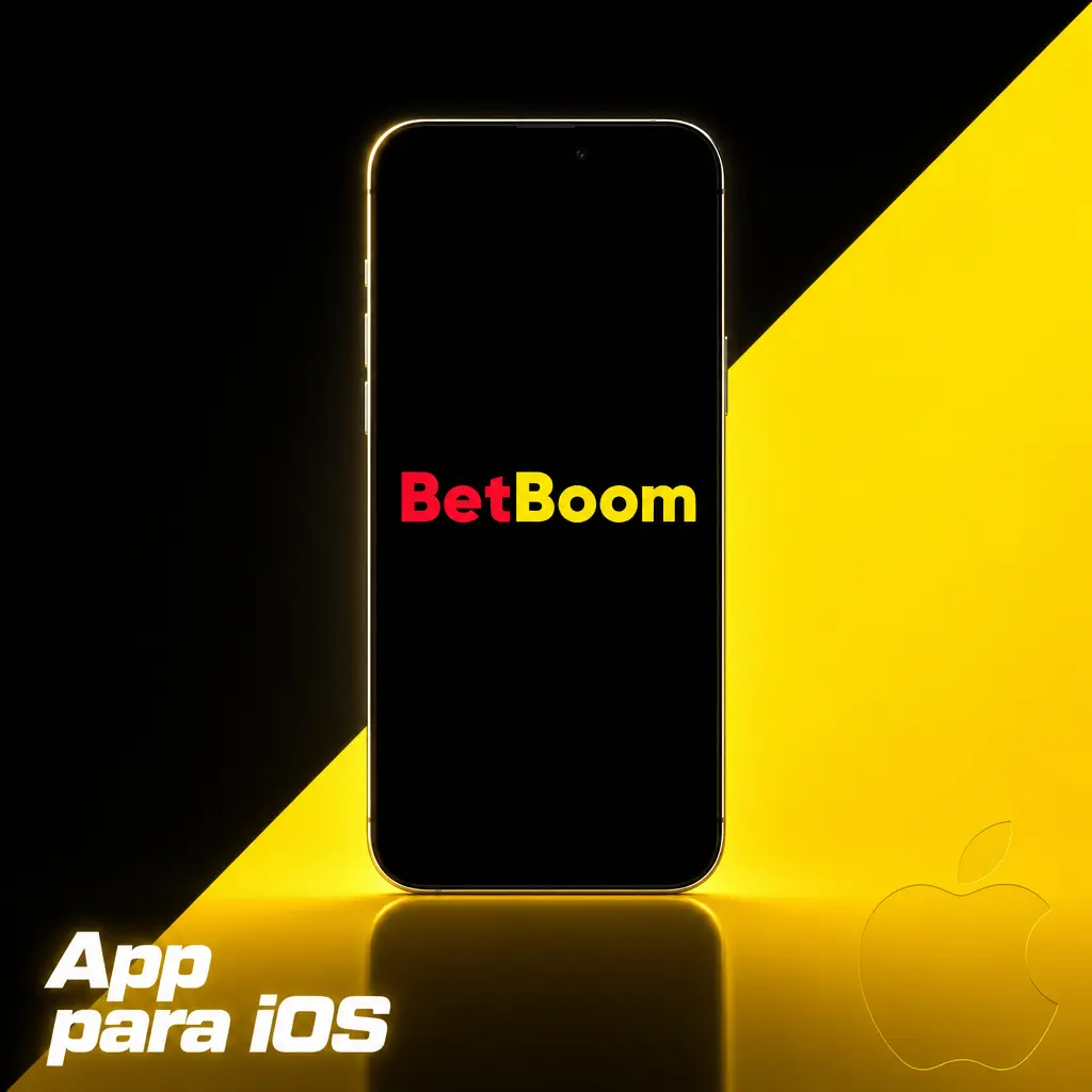 Ícono de la app Betboom para iOS en pantalla de inicio de iPhone, compatible con iOS 13 o superior