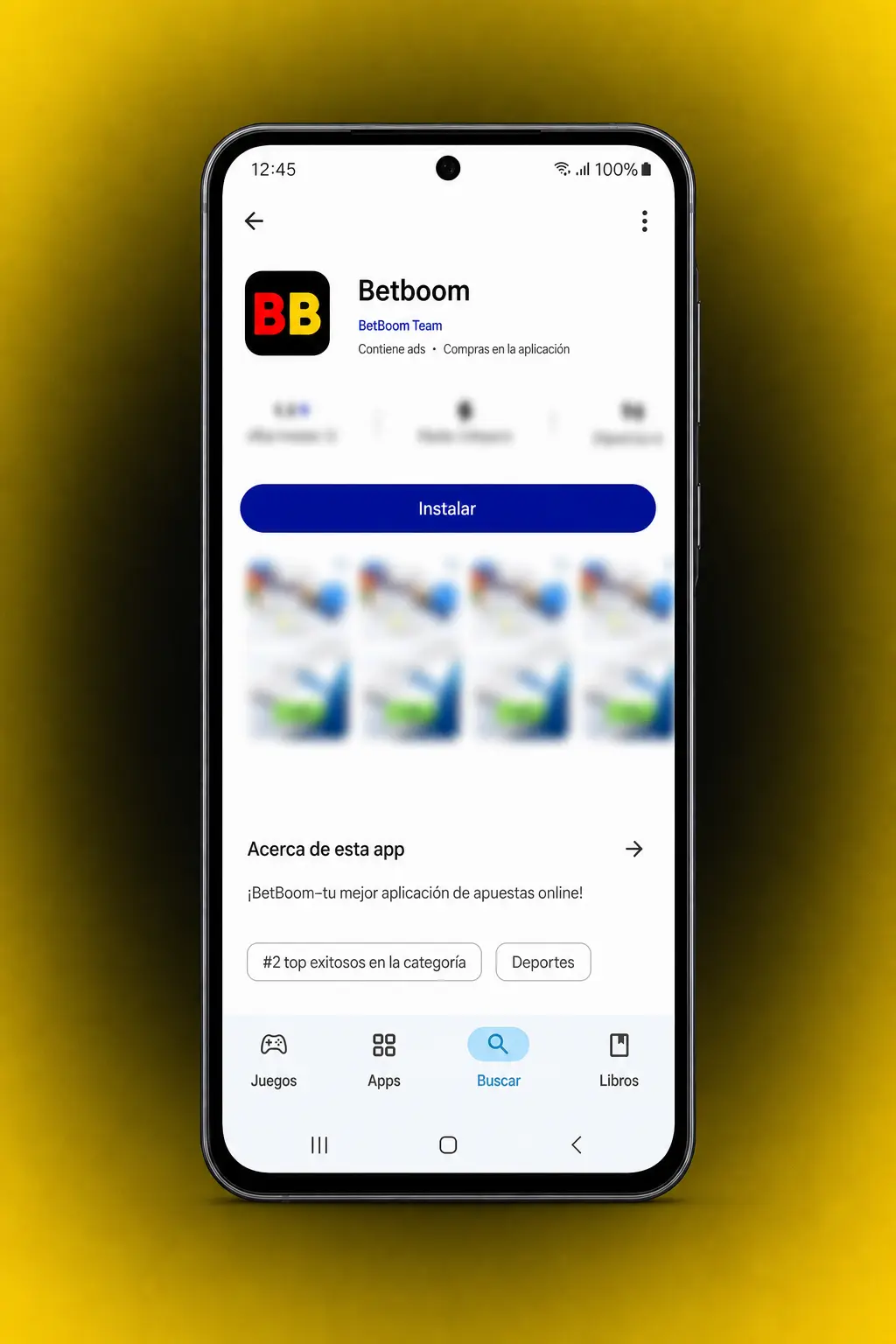 Pasos para descargar e instalar el APK de Betboom en Android desde el sitio oficial en México.