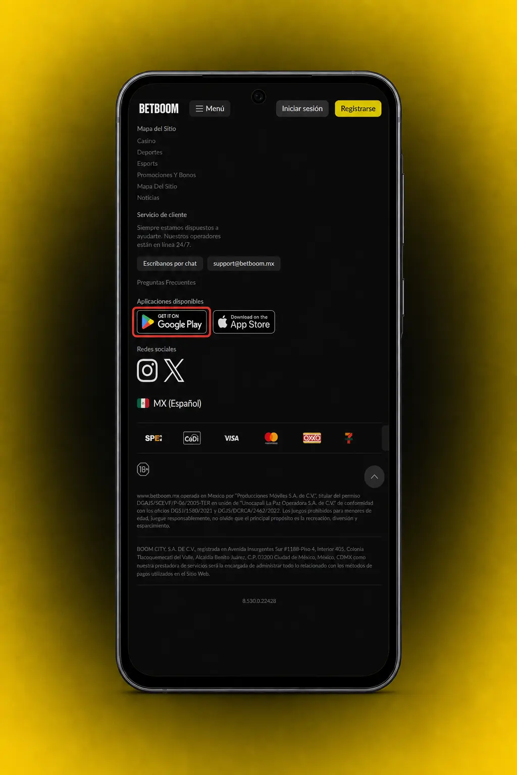 Guía para descargar e instalar el APK de Betboom en Android desde el sitio oficial en México