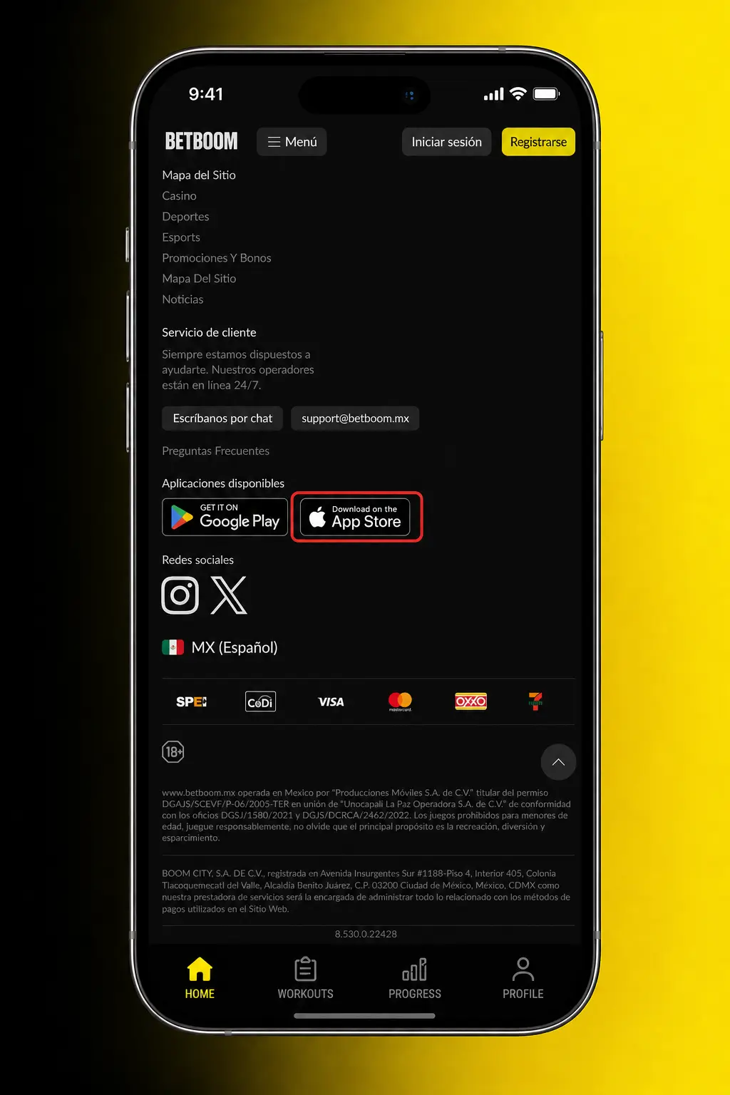Guía para instalar la app web de Betboom en iPhone y iPad usando Safari y "Agregar a pantalla de inicio".